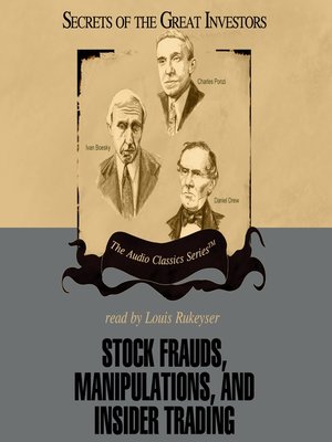 cover image of Stock Frauds, Manipulations, and Insider Trading